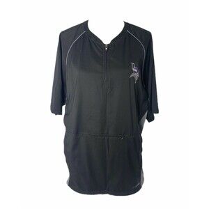 X-Grain NFL Men's Windbreaker Jacket Black Minnesota Vikings Size Large